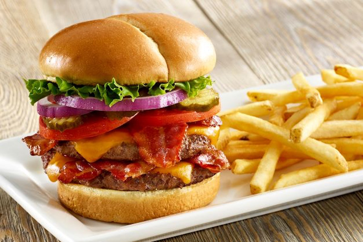 Order Smokehouse Bacon Double Cheeseburger food online from Perkins Restaurant & Bakery store, Chambersburg on bringmethat.com