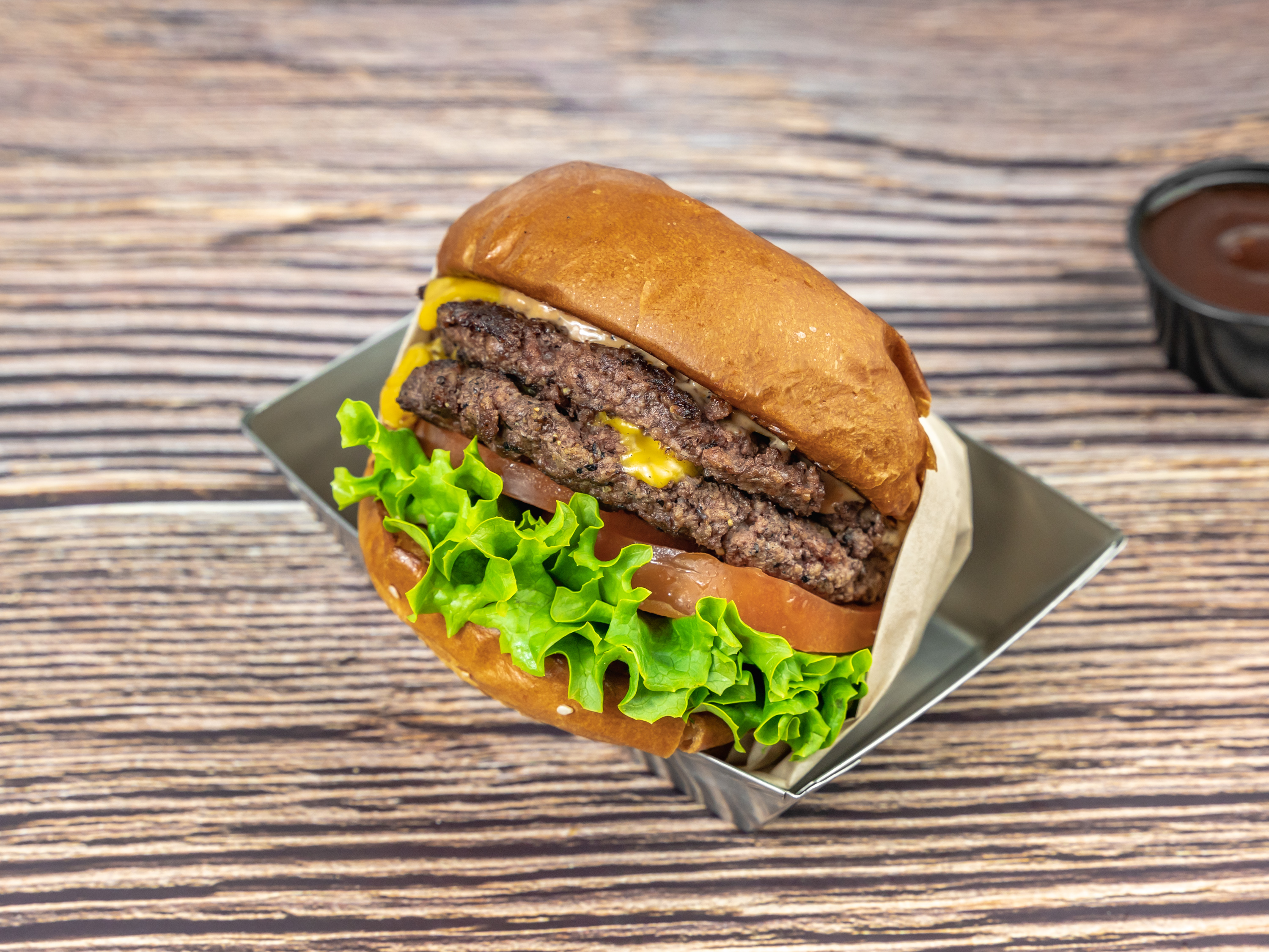 Order Cheeseburger food online from A+ Burger store, Oakland on bringmethat.com