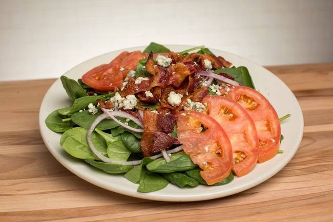 Order Bacon, Spinach & Gorgonzola Salad food online from Slice on Broadway store, Pittsburgh on bringmethat.com