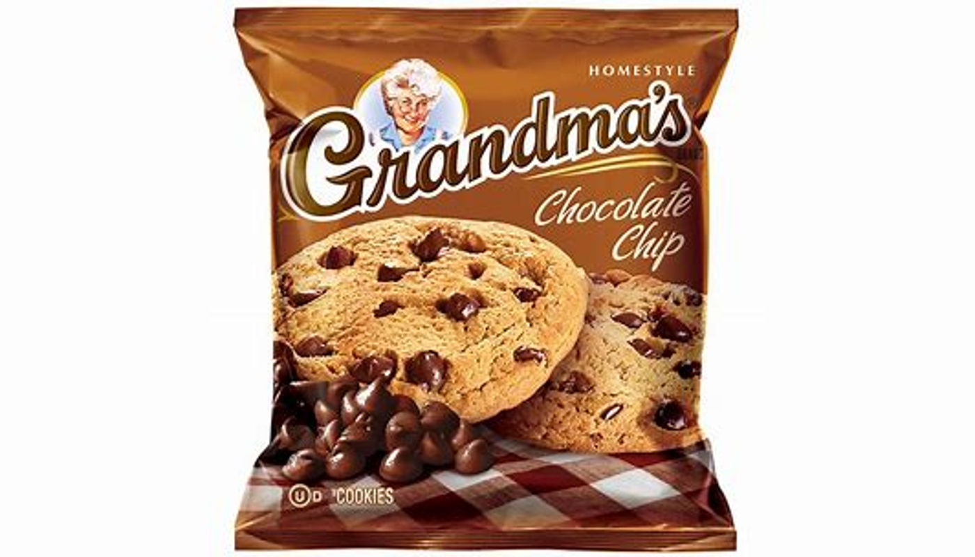 Order GRANDMA'S® Chocolate Chip Cookies (2 pack) food online from Neomunch store, Warren on bringmethat.com