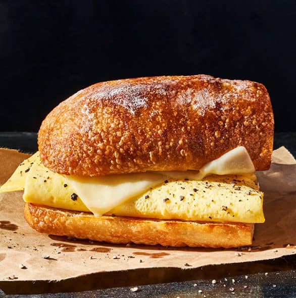 Order Scrambled Egg & Cheese On Ciabatta food online from Panera Bread store, Atlanta on bringmethat.com