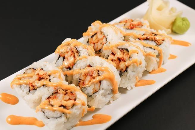 Order Spicy Crawfish Roll food online from Rock N Roll Sushi - Perkins Rd. store, Baton Rouge on bringmethat.com
