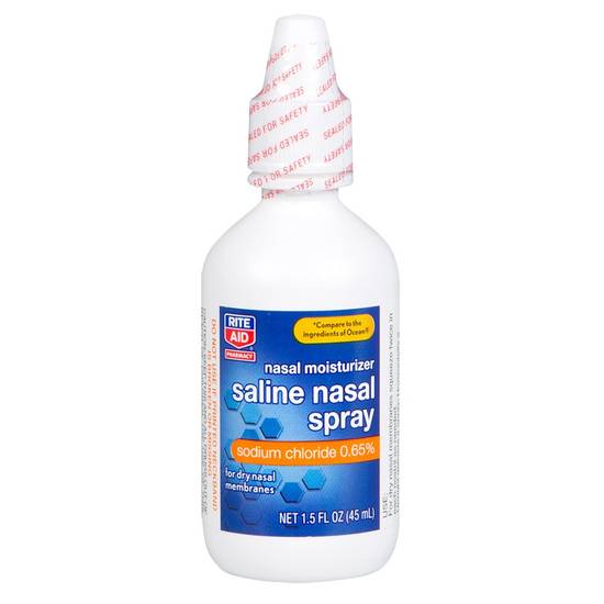 Order Rite Aid Saline Nasal Spray (1.5 oz) food online from Rite Aid store, Yucca Valley on bringmethat.com