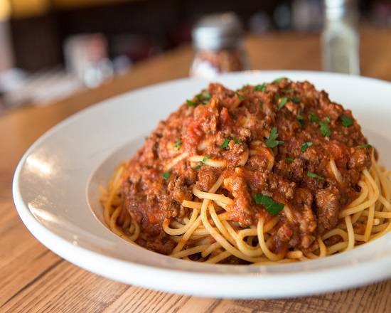 Order Spaghetti with House-made Meat Sauce Bolognese food online from Giordano store, Canton on bringmethat.com