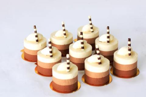 Order 3-Layer Chocolate Mousse food online from Cocola Bakery store, Redwood City on bringmethat.com