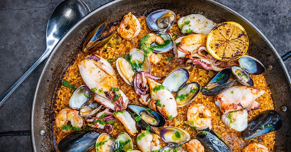 Order Seafood Paella - Small food online from Boqueria store, Chicago on bringmethat.com