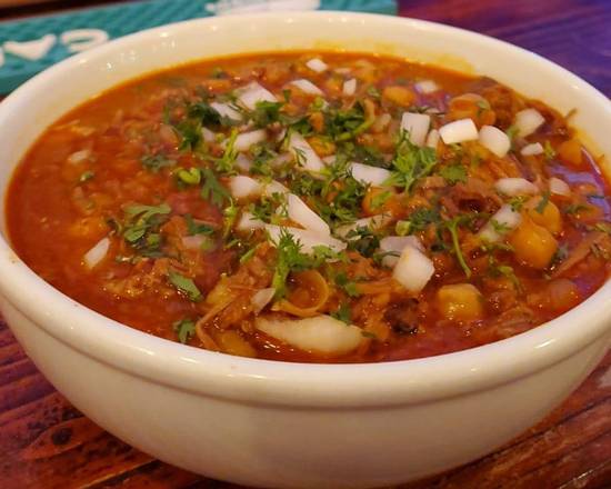 Order Consome beef birria soup food online from Mezcal Kitchen store, Bayonne on bringmethat.com