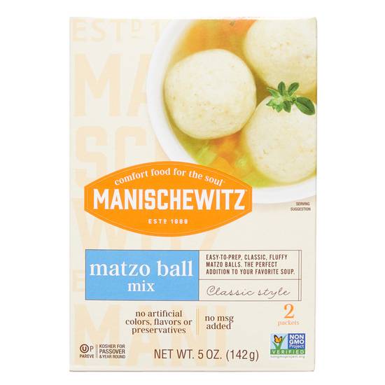 Order Manischewitz Matzo Ball Mix 5oz food online from Everyday Needs by Gopuff store, Pittsburgh on bringmethat.com