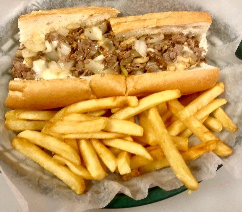 Order Cheese Steak Sandwich - Sandwich food online from Nino's Pizzarama store, Willow Grove on bringmethat.com