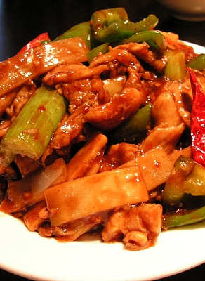 Order 85. Hot and Spicy Pork food online from Panda Garden store, Bettendorf on bringmethat.com