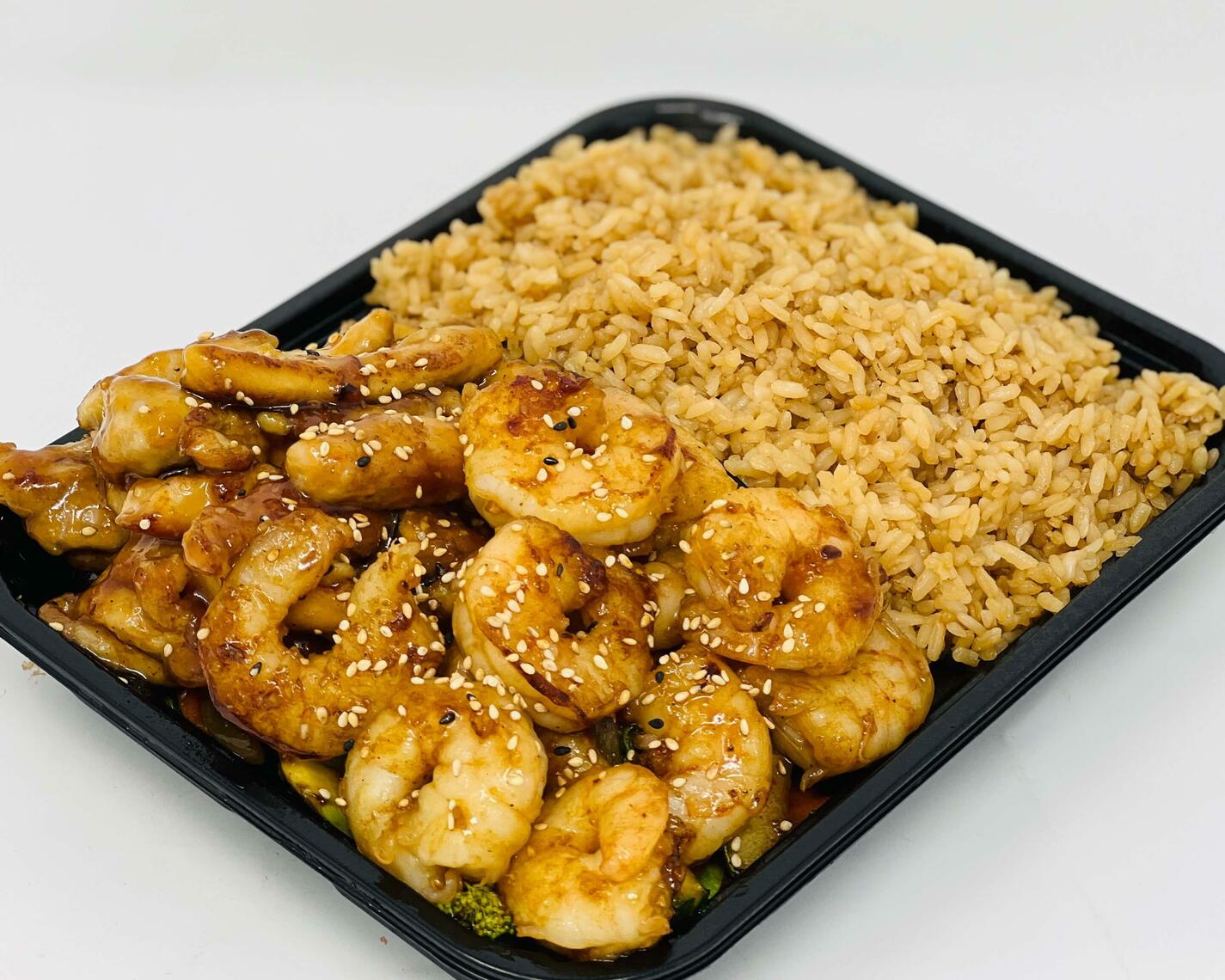 Order Hibachi Chicken & Shrimp food online from Mad Fish Sushi & Hibachi Grill store, Summerville on bringmethat.com