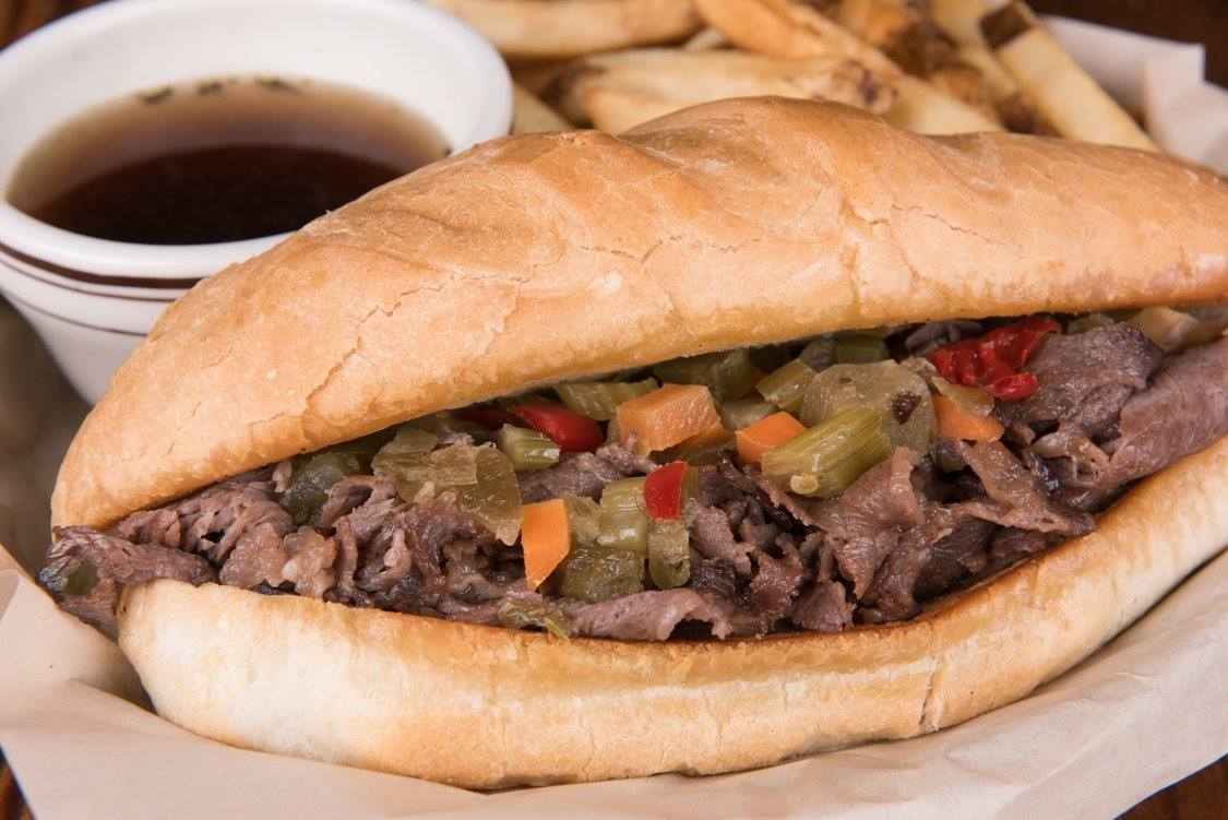 Order Prime Rib French Dip Sandwich food online from Crooked Pint store, Onalaska on bringmethat.com