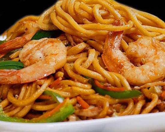 Order Shrimp Lo Mein 虾捞面 food online from Great Wall store, Mount Pleasant on bringmethat.com