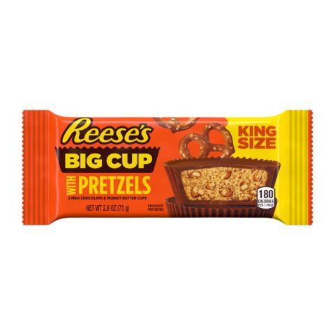 Order Reese's Big Cup with Pretzels Peanut Butter Cups King Size 2.6oz food online from 7-Eleven store, DeBary on bringmethat.com