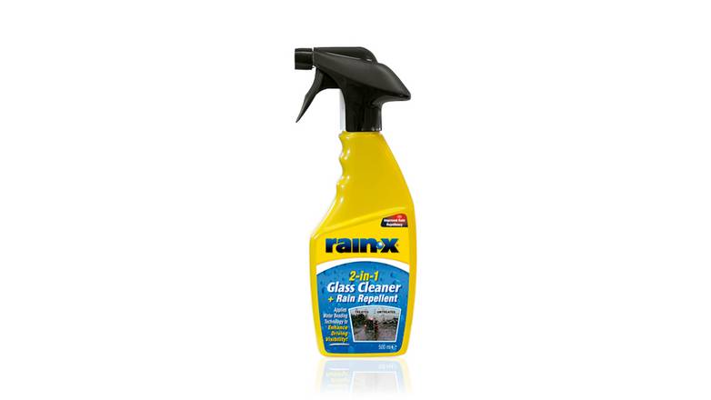 Order Rain X 2 in 1 Glass Cleaner food online from Route 7 Food Mart store, Norwalk on bringmethat.com