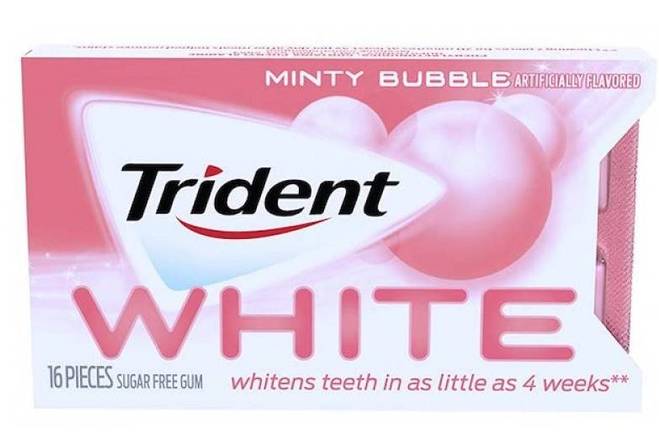 Order Trident White Minty Bubble 16 Pcs  food online from Starway Liquor store, Bell Gardens on bringmethat.com