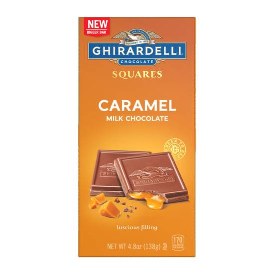Order Ghirardelli Caramel Milk Chocolate Squares Bar, 4.8 OZ food online from CVS store, FITZGERALD on bringmethat.com