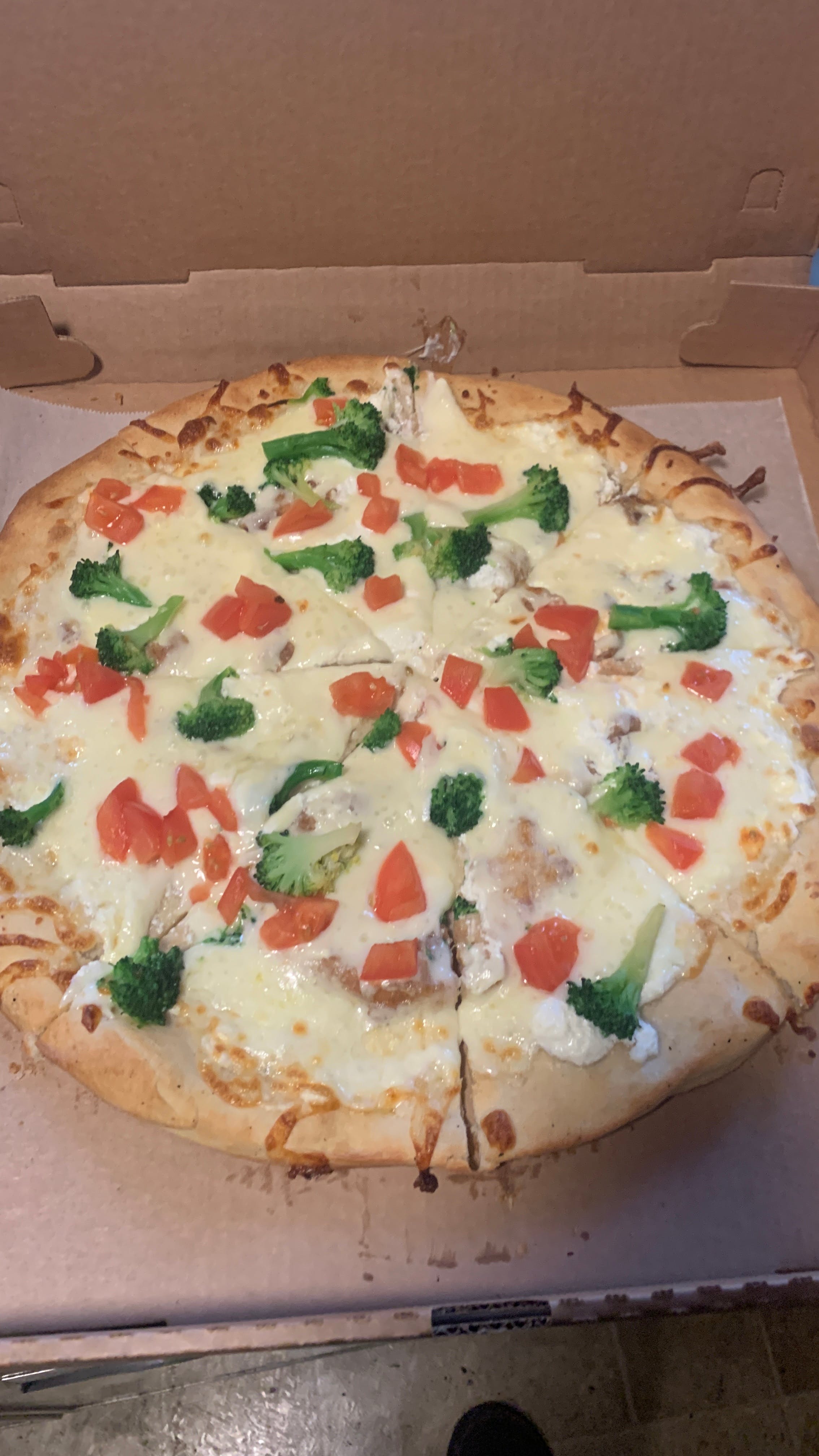 Order White Pizza - Small 12'' food online from Dals Pizza store, Trevorton on bringmethat.com