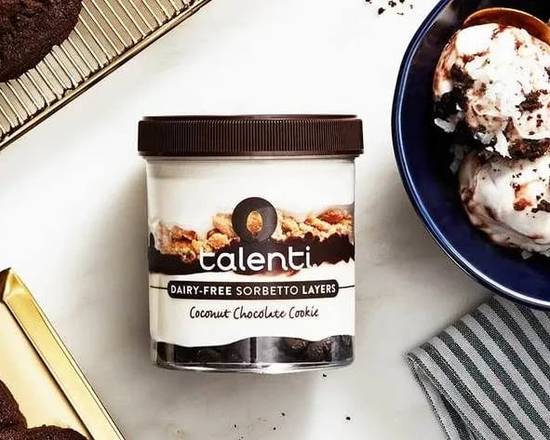 Order Talenti - Sorbetto Layers - Coconut Chocolate Cookie (Plant Based) food online from The Ice Cream Truck store, Santa Cruz on bringmethat.com
