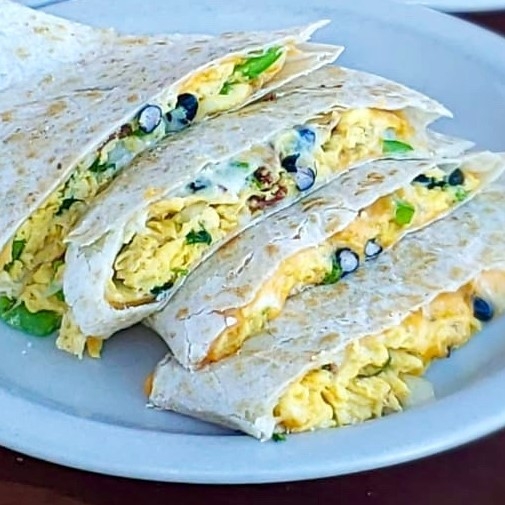 Order Morning Quesadilla food online from Bills Cafe store, San Jose on bringmethat.com