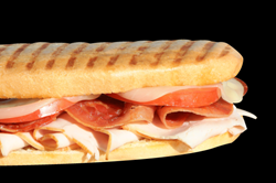 Order Turkey Club Panini food online from The Great American Bagel store, Chicago on bringmethat.com