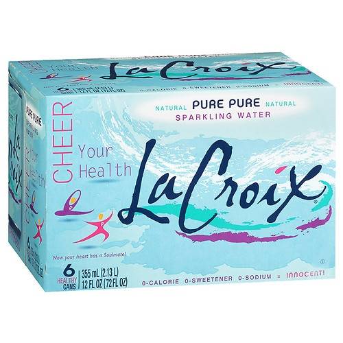 Order LaCroix Sparkling Water Pure - 12.0 oz x 6 pack food online from Walgreens store, Monroe on bringmethat.com