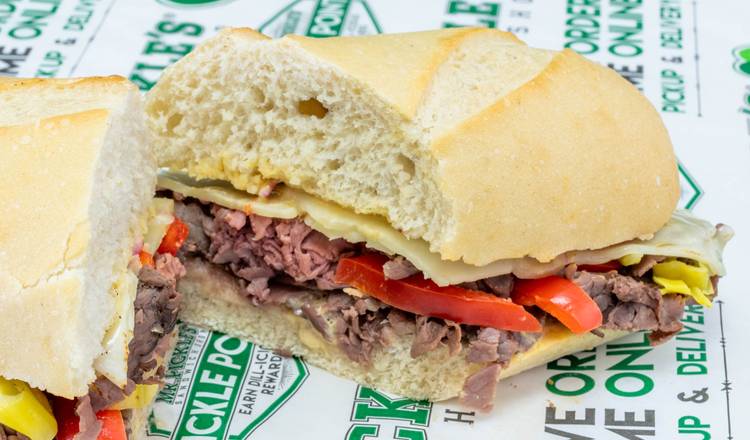 Order Baja Cheesesteak food online from Mr. Pickle Sandwich Shop store, Sacramento on bringmethat.com