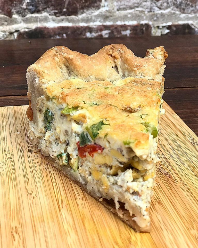 Order Ackee and Saltfish Quiche Slice food online from Pienanny store, Atlanta on bringmethat.com