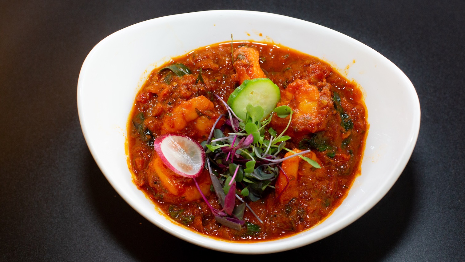 Order Shrimp Curry food online from Masala Desi Cafe store, Burlingame on bringmethat.com