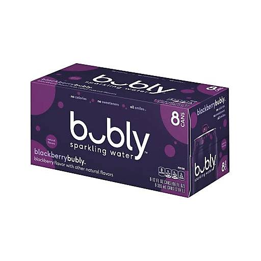 Order Bubly Blackberry Sparkling Water (8PK 12 OZ) 127918 food online from BevMo! store, Greenbrae on bringmethat.com