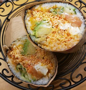 Order Philadelphia Burrito food online from Kanbu Sushi Downtown store, Ann Arbor on bringmethat.com