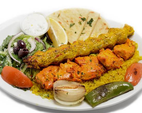 Order Chicken Lovers Kabob food online from George's Greek Grill-Fig at 7th store, Los Angeles on bringmethat.com