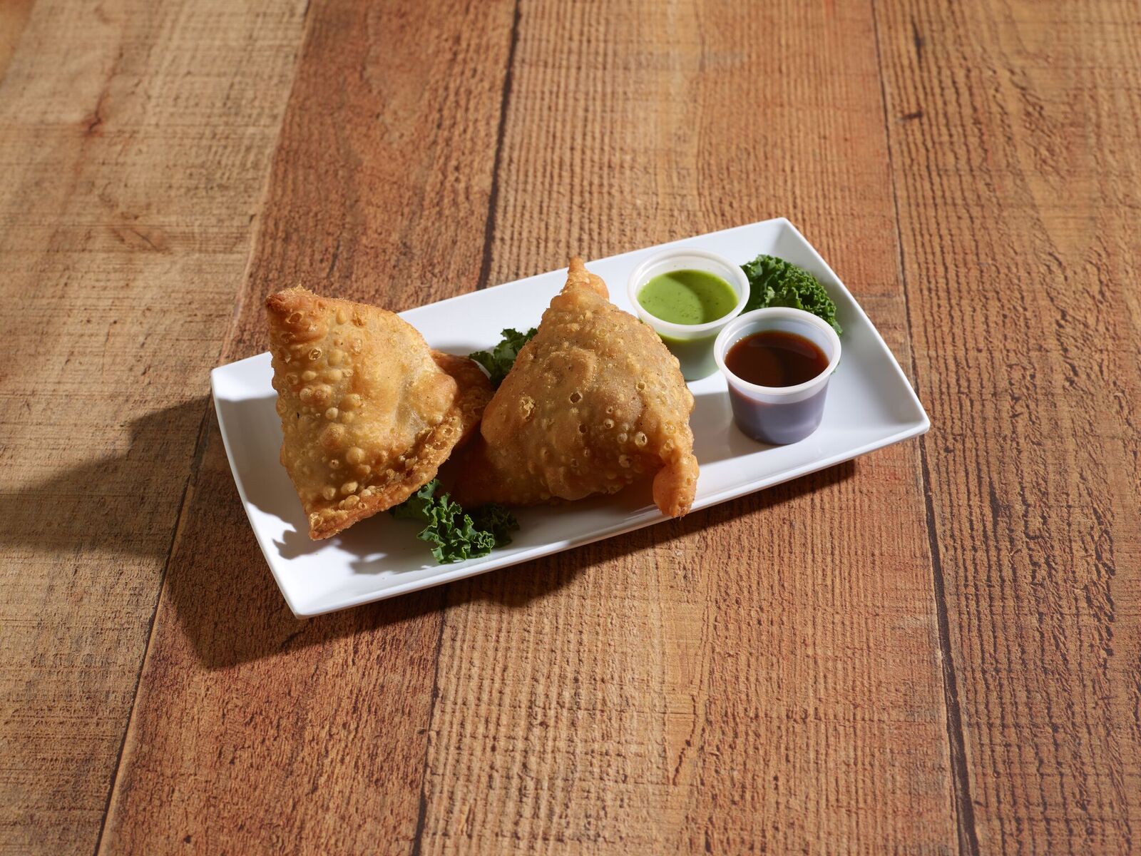 Order 2 Pieces Beef Samosas food online from Himalayas indian restaurant store, Chamblee on bringmethat.com