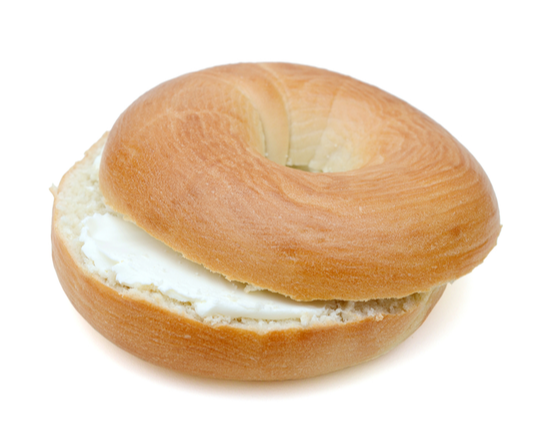 Order Plain Bagel with Cream Cheese food online from The Pancake Snob store, Malvern on bringmethat.com