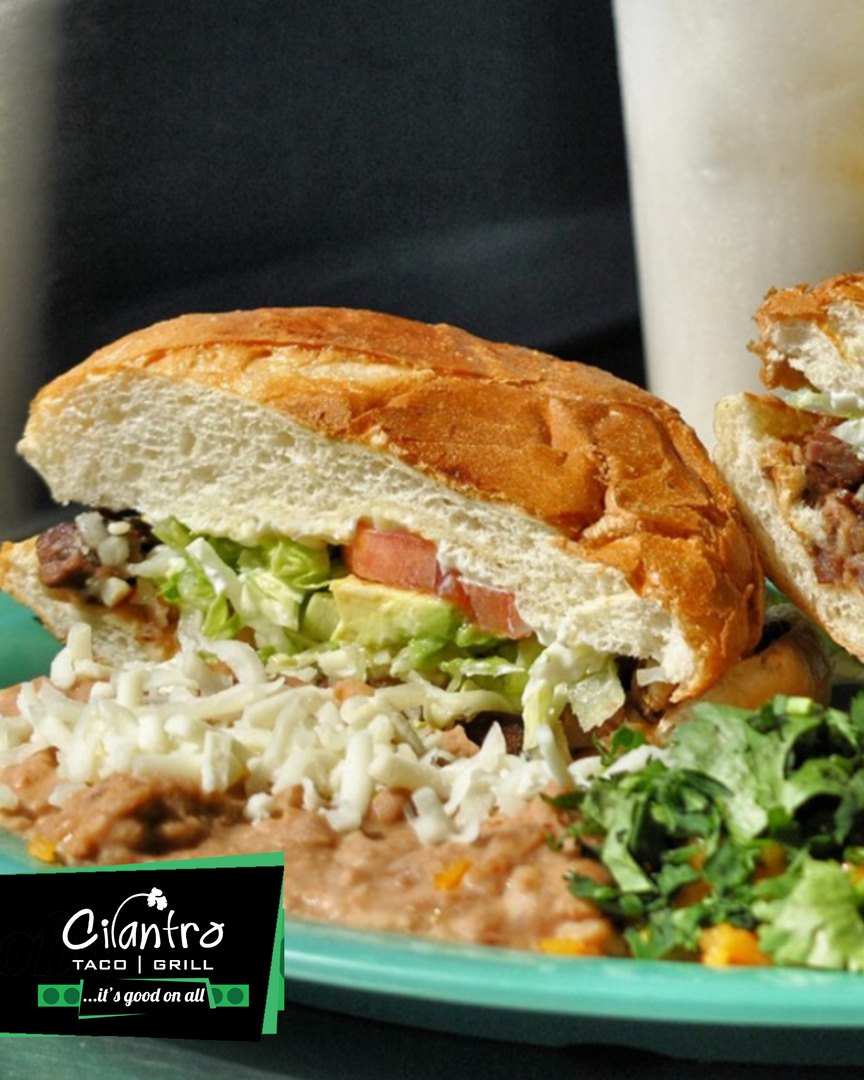 Order Tortas food online from Cilantro Taco Grill store, Addison on bringmethat.com
