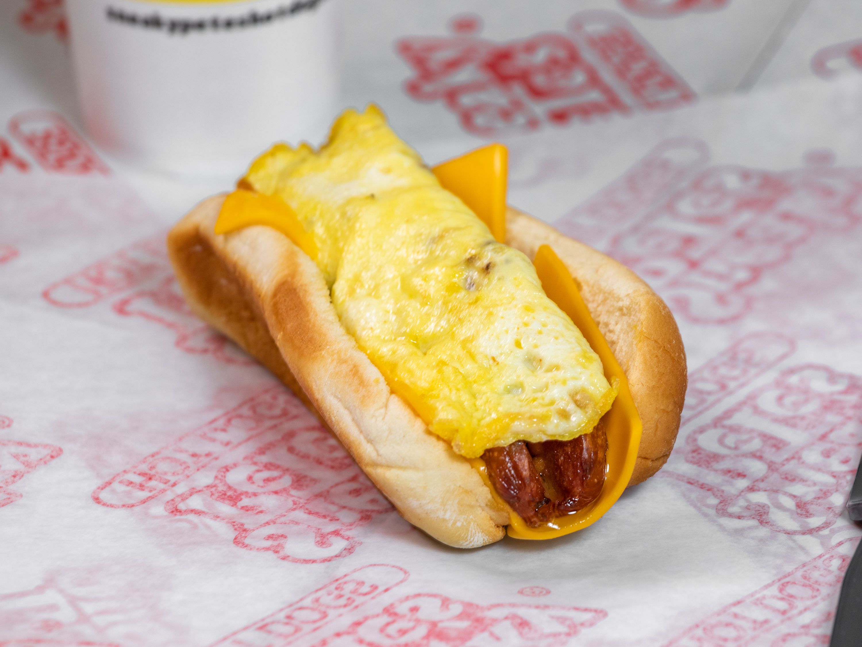 Order 1. Breakfast Dog food online from Sneaky Petes Hot Dogs store, Hoover on bringmethat.com