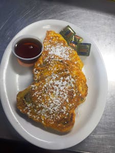 Order Three Slices of Homemade French Toast food online from Charlie Diner store, East Aurora on bringmethat.com