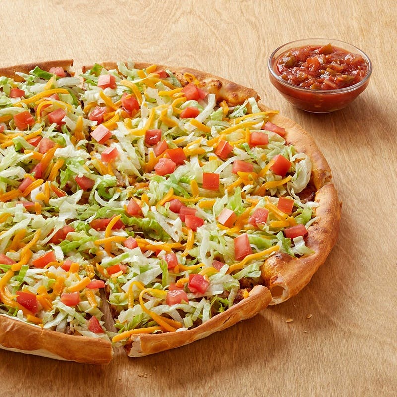 Order Taco Pizza - Individual food online from Pizza Inn store, Carlsbad on bringmethat.com