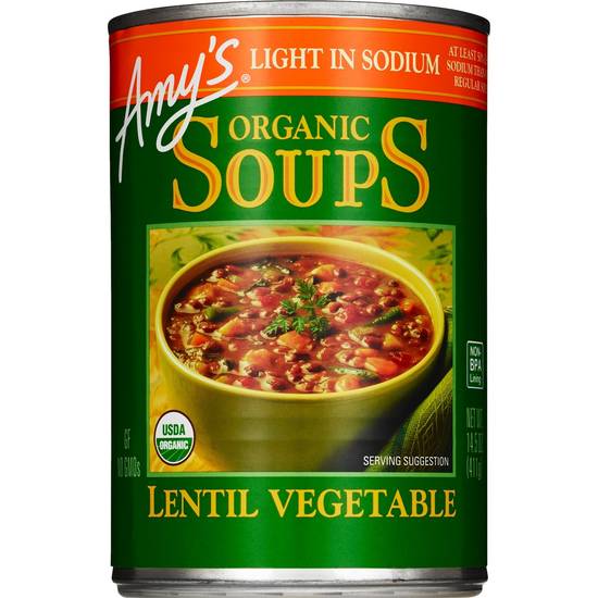 Order Amy's Organic Soups, Lentil Vegetable food online from Cvs store, PEARL on bringmethat.com