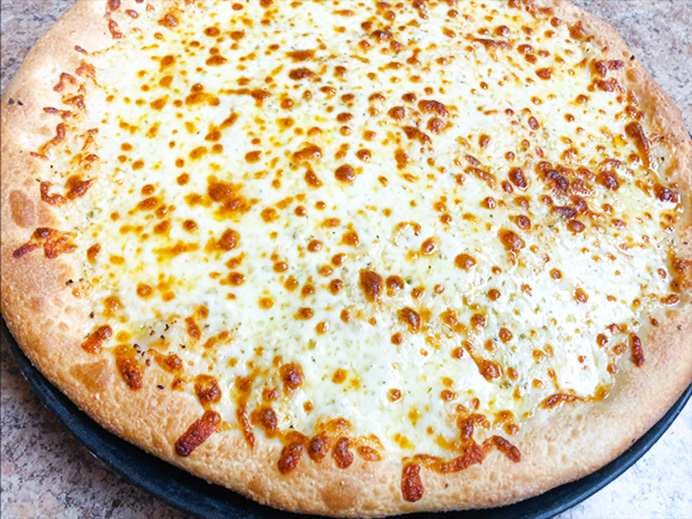 Order White Pizza - Personal 8" (4 Slices) food online from Pats Pizzeria store, Lindenwold on bringmethat.com