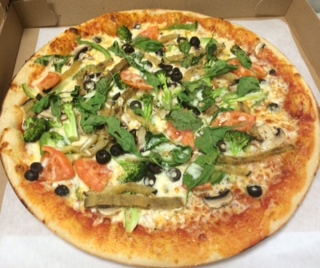 Order Vegetarian Pizza food online from Iris Restaurant   store, Medford on bringmethat.com