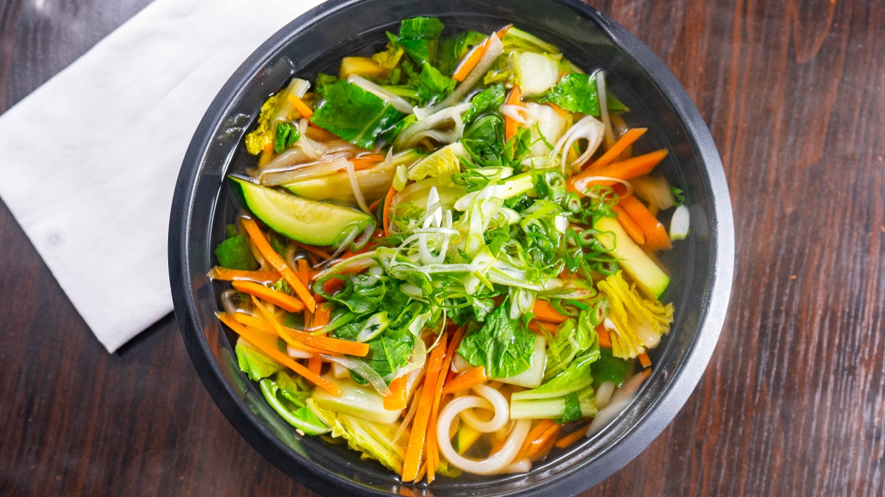 Order Vege Udon food online from Sushi Plus store, Redwood City on bringmethat.com