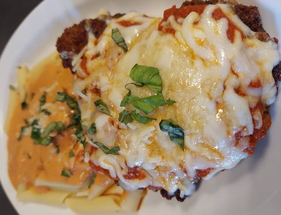 Order Chicken Parmesan & Penne Pasta food online from Italia Pizza Kitchen store, Cypress on bringmethat.com