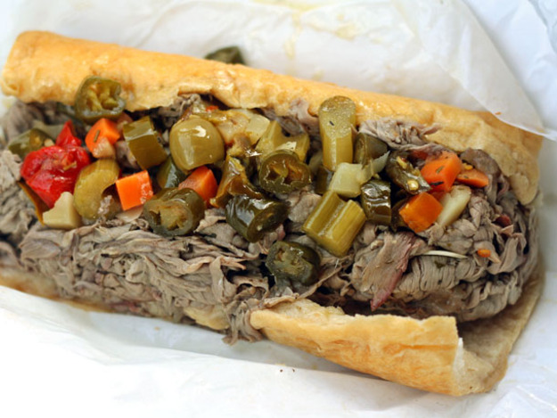 Order Italian Beef food online from End Zone Bar & Grill store, Hobart on bringmethat.com