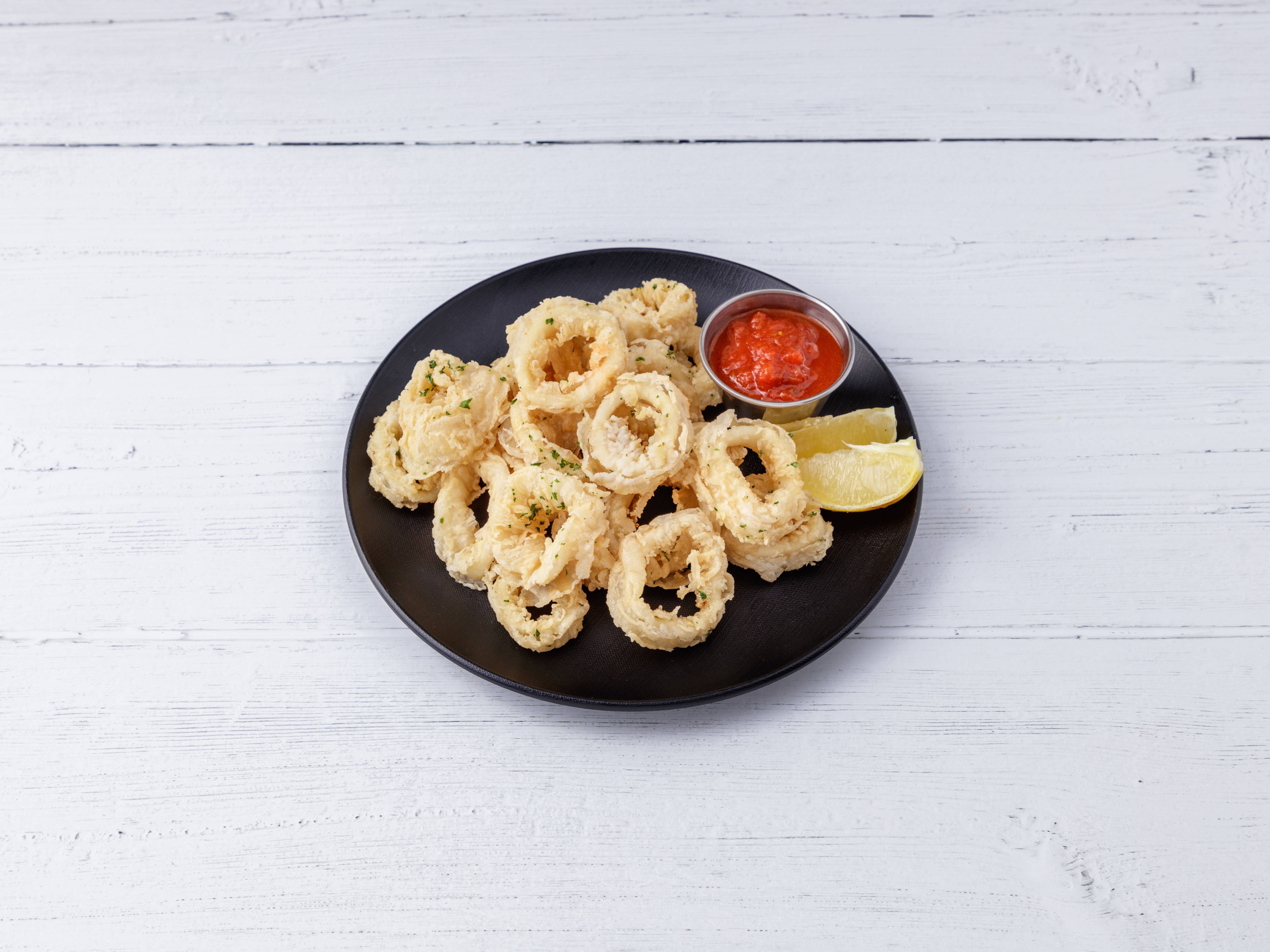 Order Fried Calamari food online from 3 Guys Pizzeria store, Belleville on bringmethat.com