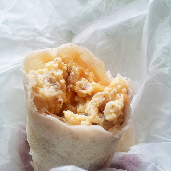 Order Potatoes, Egg and Cheese Taco food online from Malenee Donuts store, La Porte on bringmethat.com