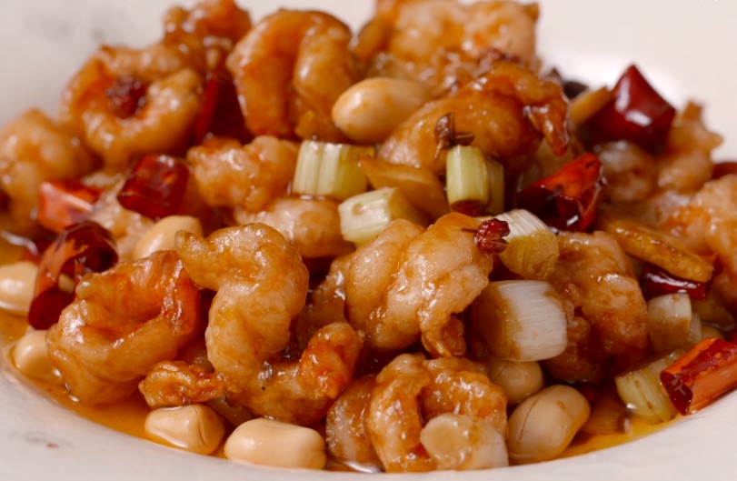 Order L9. Kung Pao Shrimp w.Peanuts 宮保蝦仁 (午) food online from Szechuan Gourmet store, New York on bringmethat.com