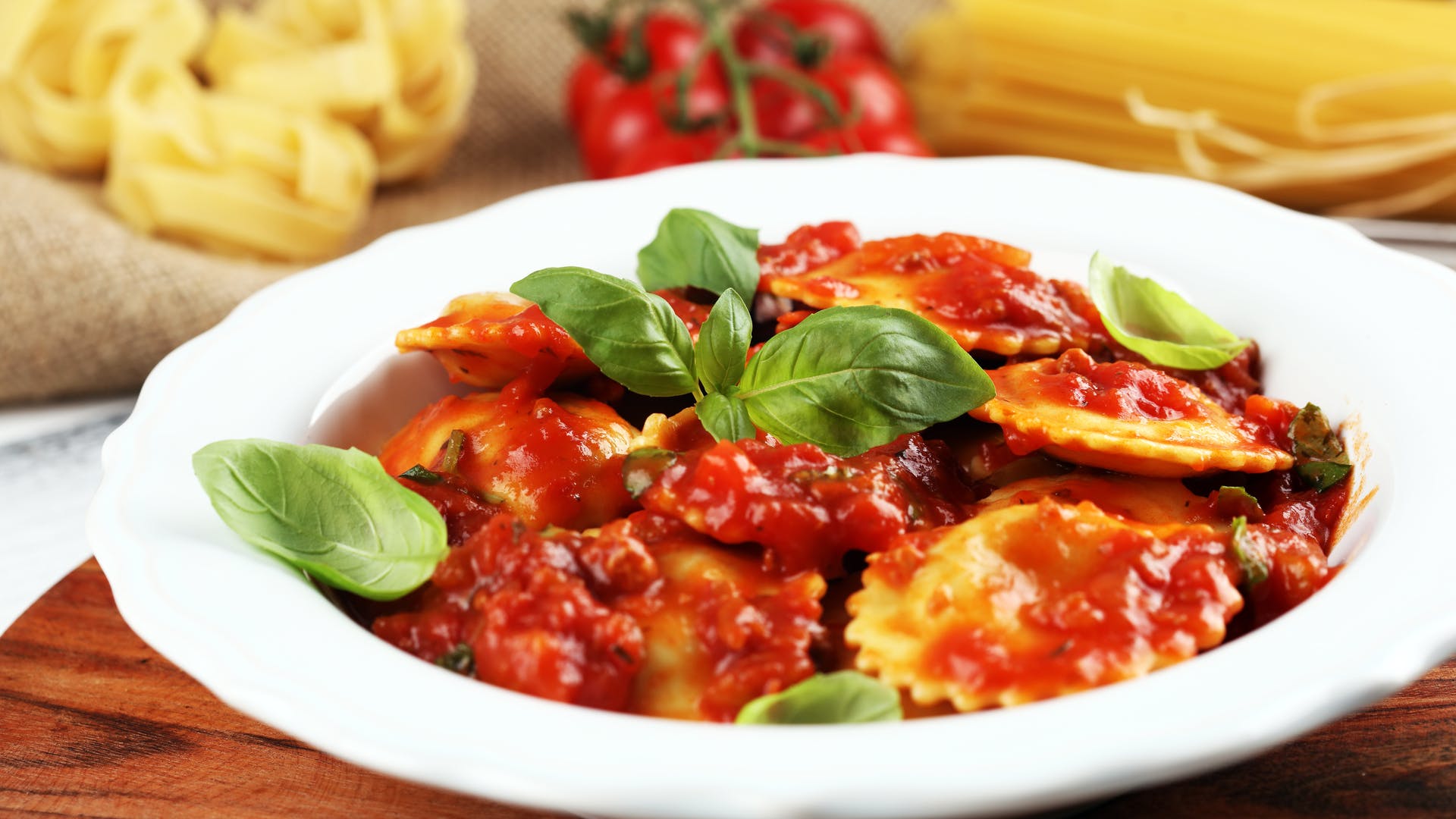 Order Spinach Stuffed Ravioli - Pasta food online from Papa Pizza Pie store, Fullerton on bringmethat.com