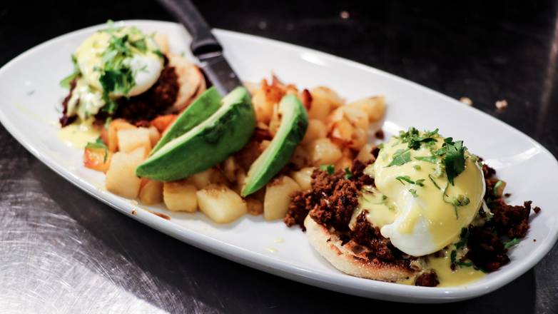 Order South of The Border Benny food online from Yolk Lakeview store, Chicago on bringmethat.com