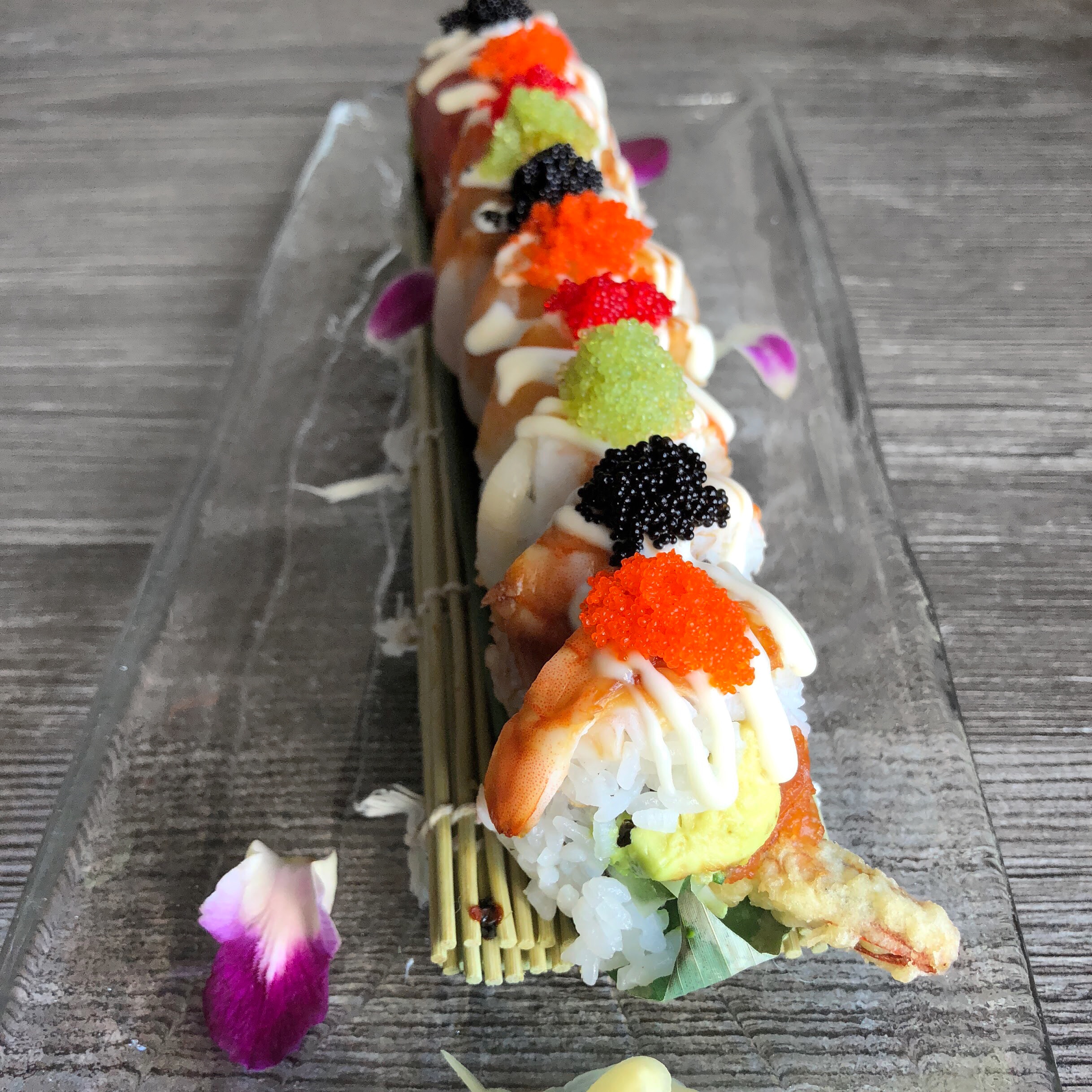 Order Rainbow Dragon Maki food online from Mozu store, Glenview on bringmethat.com
